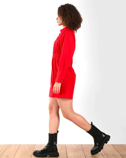 Elegant Full-Sleeve Summer Shirt Dress