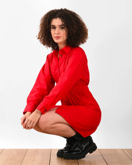 Elegant Full-Sleeve Summer Shirt Dress