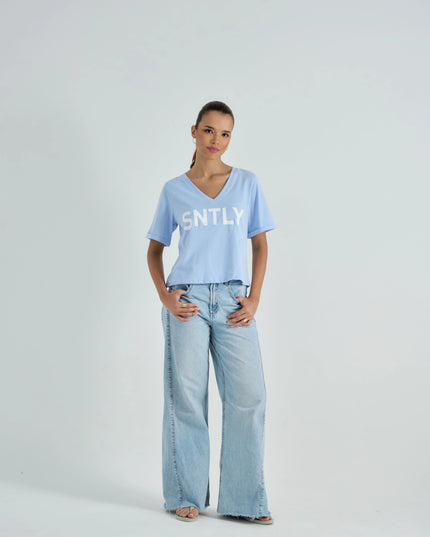 Graphic Print Tee in Everyday Cotton Comfort